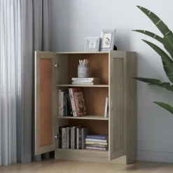 Boekenkasten & Wandplanken*vidaXL Boekenkast 82,5x30,5x115 cm spaanplaat kleurig Sonoma eiken