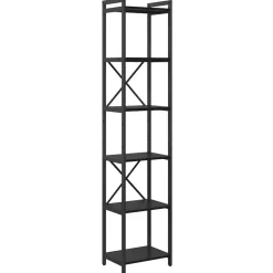 Boekenkasten & Wandplanken*vidaXL Boekenkast 40 x 30 x 189,5 cm Bewerkt hout Zwart eiken