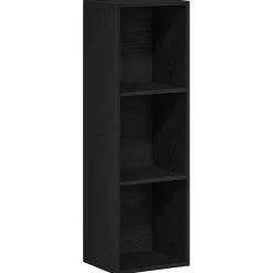 Boekenkasten & Wandplanken*vidaXL Boekenkast 36x30x114 cm Bewerkt Hout Zwart eiken