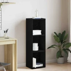 Boekenkasten & Wandplanken*vidaXL Boekenkast 36x30x114 cm Bewerkt Hout Zwart eiken