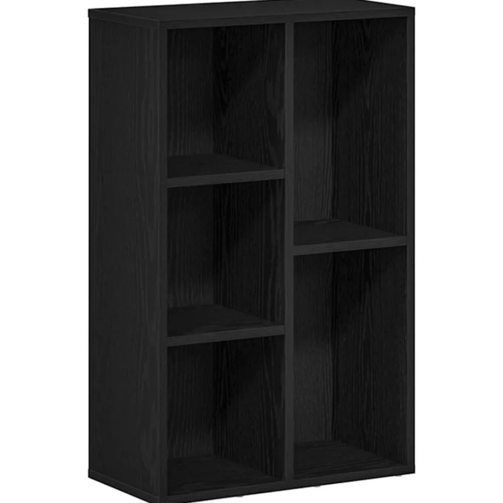 Boekenkasten & Wandplanken*vidaXL Boekenkast 50x25x80 cm Engineered Wood Zwart eiken