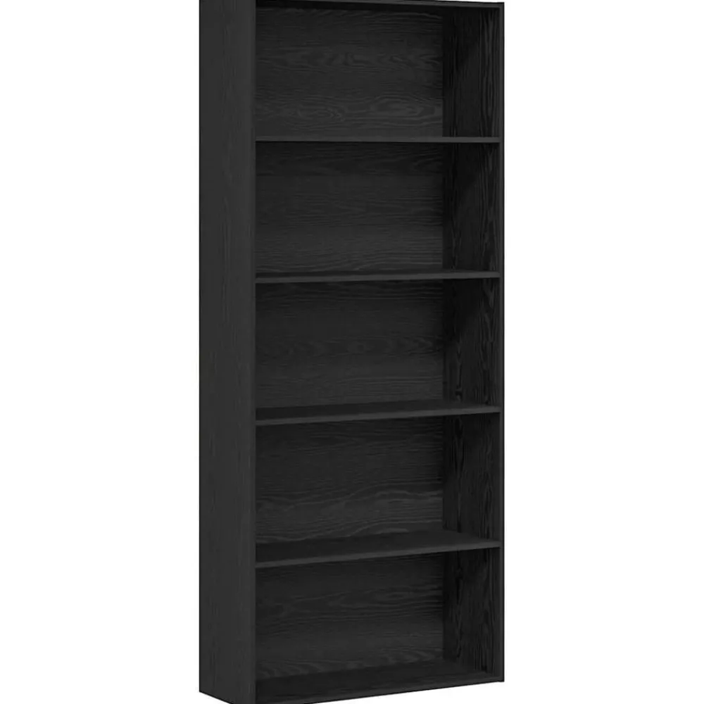 Boekenkasten & Wandplanken*vidaXL Boekenkast 80x30x189 cm Engineered Wood Zwart eiken