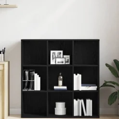 Boekenkasten & Wandplanken*vidaXL Boekenkast 98x29x97,5 cm Engineered Wood Zwart eiken