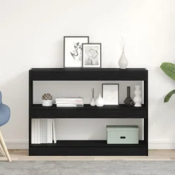 Boekenkasten & Wandplanken*vidaXL Boekenkast 100 x 30 x 72 cm Bewerkt hout Zwart eiken