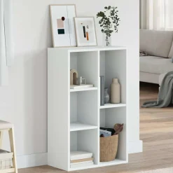 Boekenkasten & Wandplanken*vidaXL Boekenkast/dressoir 50x25x80 cm bewerkt hout Wit