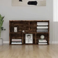 Boekenkasten & Wandplanken*vidaXL Boekenkast/dressoir 50x25x80 cm bewerkt hout kleur Gerookt eiken
