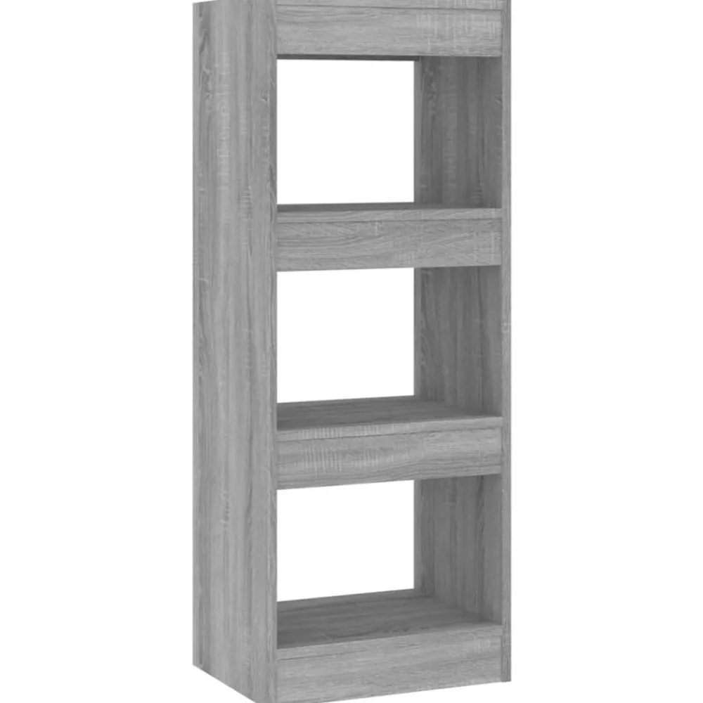 Boekenkasten & Wandplanken*vidaXL Boekenkast/kamerscherm 40x30x103 cm bewerkt hout Grijs sonoma