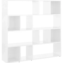 Kamerschermen*vidaXL Boekenkast/kamerscherm 105x24x102 cm Hoogglans wit
