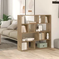 Boekenkast/kamerscherm 105x24x102 cm artisanaal eikenkleur>vidaXL Sale