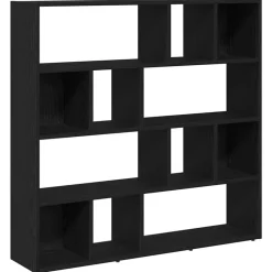 Kamerschermen*vidaXL Boekenkast/kamerverdeler 105x24x102 cm Zwart eiken