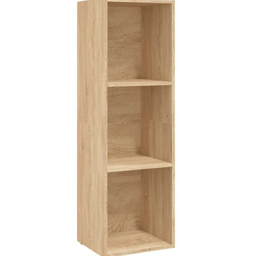 Boekenkasten & Wandplanken*vidaXL Boekenkast/tv-meubel 36x30x114cm bewerkt hout kleur Sonoma eiken