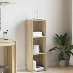 Boekenkasten & Wandplanken*vidaXL Boekenkast/tv-meubel 36x30x114cm bewerkt hout kleur Sonoma eiken