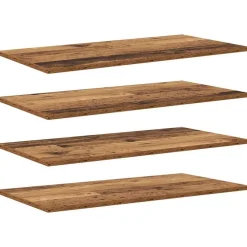 Boekenplank Bord 4 pcs Bruin 80 x 40 x 1,5 cm Bewerkt hout>vidaXL Discount