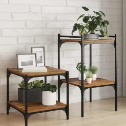Boekenplank Bord 4 pcs Bruin 40 x 40 x 1,5 cm Bewerkt hout>vidaXL Hot