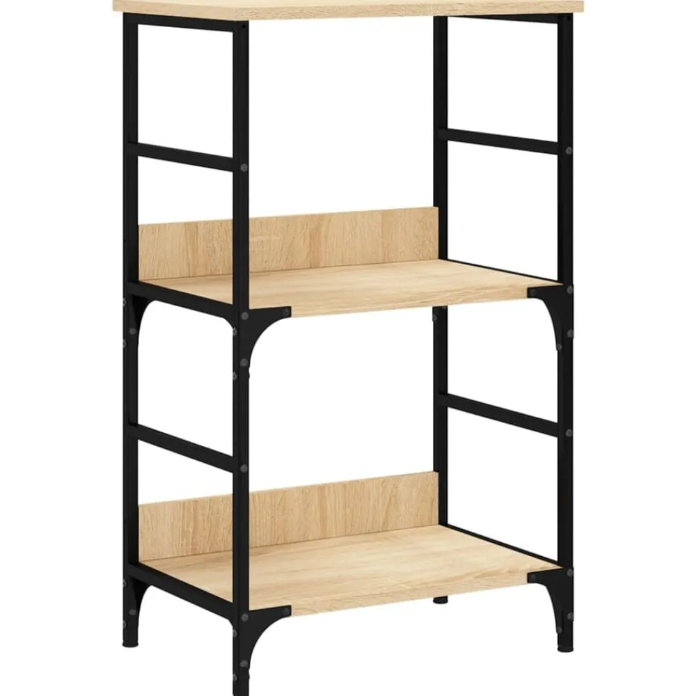 Boekenkasten & Wandplanken*vidaXL Boekenrek 50x33x82 cm bewerkt hout kleurig Sonoma eiken