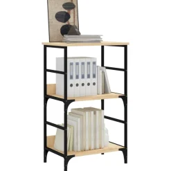 Boekenkasten & Wandplanken*vidaXL Boekenrek 50x33x82 cm bewerkt hout kleurig Sonoma eiken