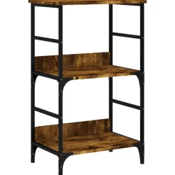 Boekenkasten & Wandplanken*vidaXL Boekenrek 50x33x82 cm bewerkt hout kleurig Gerookt eiken