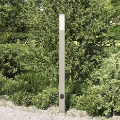 Bolderarmatuur met stopcontact 110 cm RVS IP44><noscript><img width=