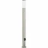 Bolderarmatuur met sensor en stopcontact 110 cm roestvrij staal IP44>vidaXL