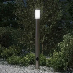 Verlichting*vidaXL Bolderarmatuur met stopcontact 110 cm RVS IP44
