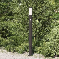Bolderarmatuur met sensor en stopcontact 110 cm roestvrij staal IP44><noscript><img width=