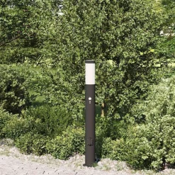 Bolderarmatuur met sensor en stopcontact 80 cm roestvrij staal IP44><noscript><img width=