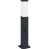 Verlichting*vidaXL Bolderarmatuur met stopcontact 50 cm Zwart IP44