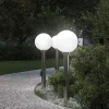 Verlichting*vidaXL Bolderverlichting met stopcontact 3 stuks 80 cm RVS IP44