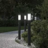 Bolderverlichting met sensor 3 stuks 80 cm RVS IP44>vidaXL New