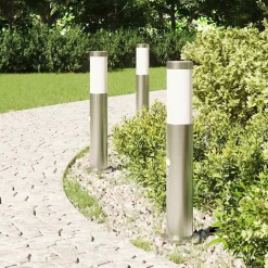 Bolderverlichting met sensor 3 stuks 50 cm RVS IP44><noscript><img width=