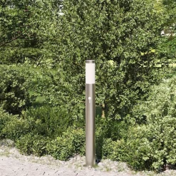Verlichting*vidaXL Bolderverlichting met sensor 80 cm RVS IP44