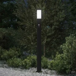 Verlichting*vidaXL Bolderverlichting met sensor 110 cm roestvrij staal IP44