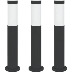 Verlichting*vidaXL Bolderverlichting 3 stuks 50 cm RVS IP44