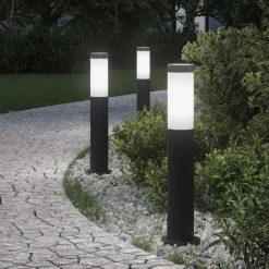 Verlichting*vidaXL Bolderverlichting 3 stuks 50 cm RVS IP44