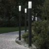 Verlichting*vidaXL Bolderverlichting 3 stuks 110 cm Zwart IP44