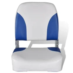 Voertuigonderdelen & -Accessoires*vidaXL Bootstoel met blauw-wit kussen inklapbaar 41x36x48 cm Blauw en wit
