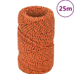 Bouwbeslag*vidaXL Boottouw 2 mm 25 m polypropyleen Oranje