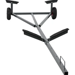 Boottrailer Zilver 302 x 107 x 42 cm Staal>vidaXL Clearance