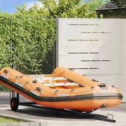 Boottrailer Zilver 302 x 107 x 42 cm Staal>vidaXL Clearance