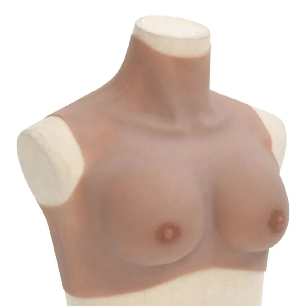 Kleding & Accessoires*vidaXL Borstprothese B-cup silicone Tan