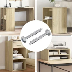 Bouwbeslag*vidaXL Bout 2 pcs Zilver 9,8 x 35 mm IJzer