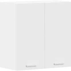 Kasten & Opbergmeubelen*vidaXL Bovenkast Lyon 60x31x60 cm bewerkt hout Wit