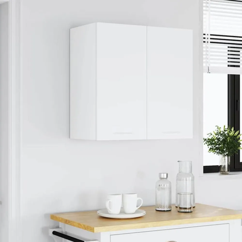 Kasten & Opbergmeubelen*vidaXL Bovenkast Lyon 60x31x60 cm bewerkt hout Wit