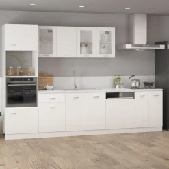 Kasten & Opbergmeubelen*vidaXL Bovenkast Lyon 80x31x60 cm bewerkt hout Wit