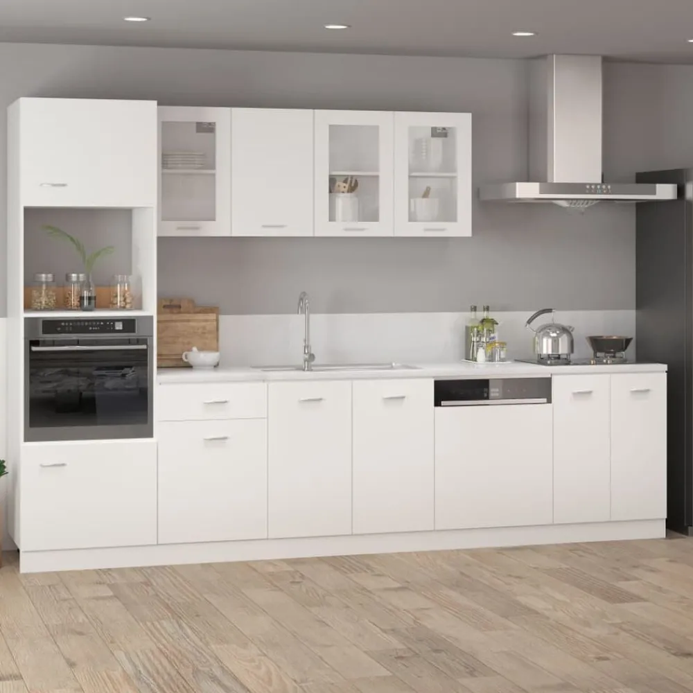Kasten & Opbergmeubelen*vidaXL Bovenkast Lyon 80x31x60 cm bewerkt hout Wit