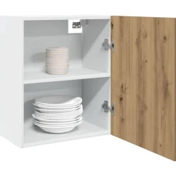 Bovenkast Lyon 50x31x60 cm bewerkt hout artisanaal eikenkleur>vidaXL New