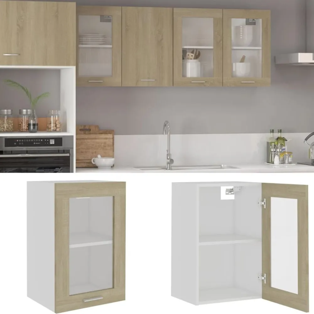 Bovenkast Lyon 40x31x60 cm bewerkt hout kleurig>vidaXL Online