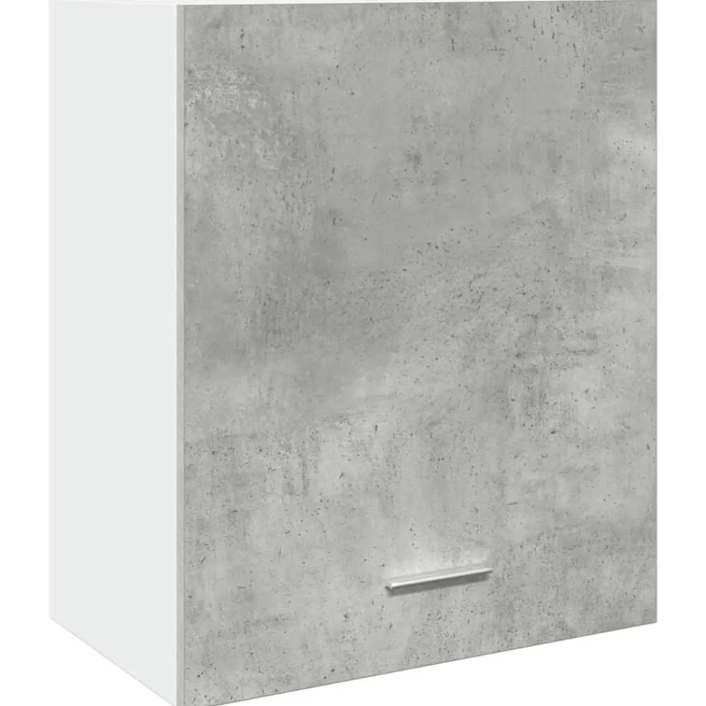 Kasten & Opbergmeubelen*vidaXL Bovenkast Lyon 50x31x60 cm bewerkt hout Betongrijs