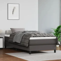 Boxspring bed kunstleer 80x200 cm>vidaXL Hot