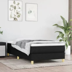 Bedden & Accessoires*vidaXL Boxspring bed 80x200 cm stof Zwart